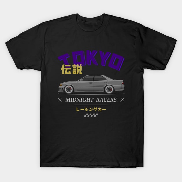 Tuner Silver Chaser JDM T-Shirt by GoldenTuners